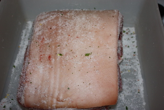 Salted pork belly