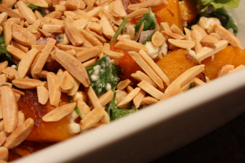 Pumpkin chickpea salad